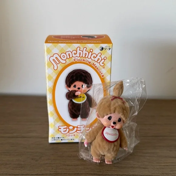 Monchhichi Flocked Monkey Doll - Picture 1 of 2